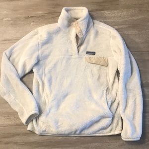 Patagonia ReTool Snap-T sweater size medium white